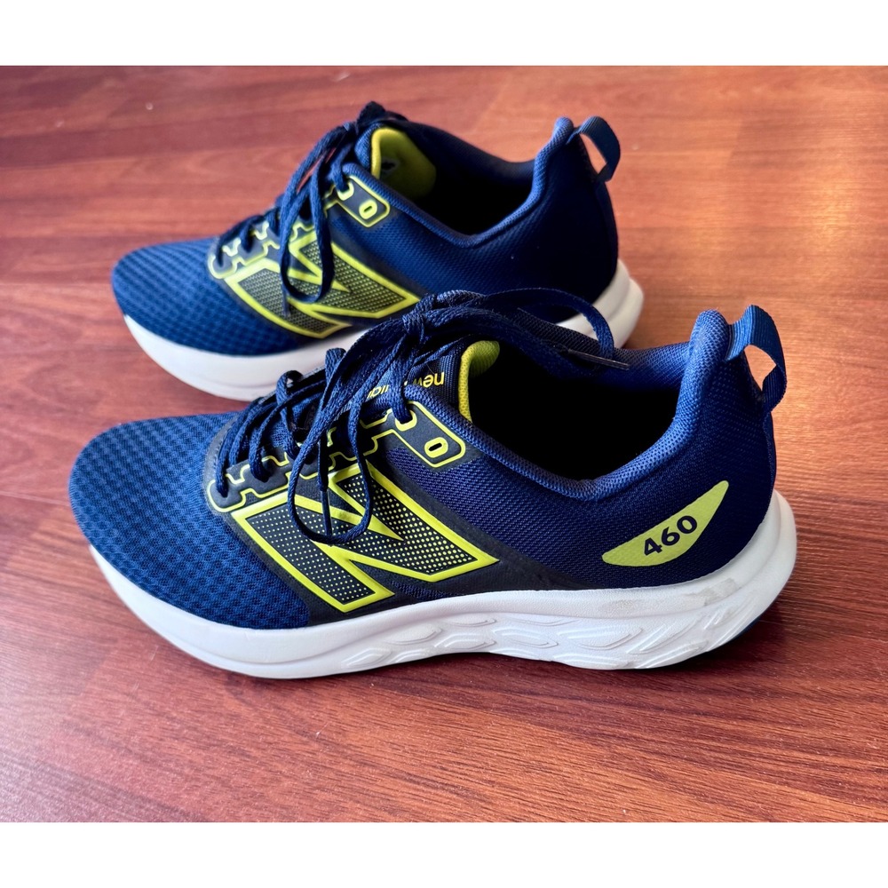New Balance 460 v4 Navy Blue Lime Green Running Shoes Mens 8.5 Womens 10